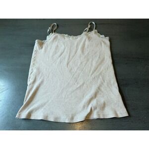 beige ribbed FADED GLORY cami tank top shirt plus size XXL 2X 20